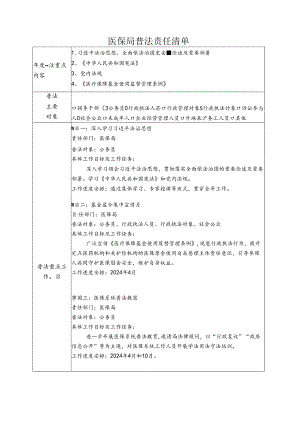 医保局普法责任清单.docx