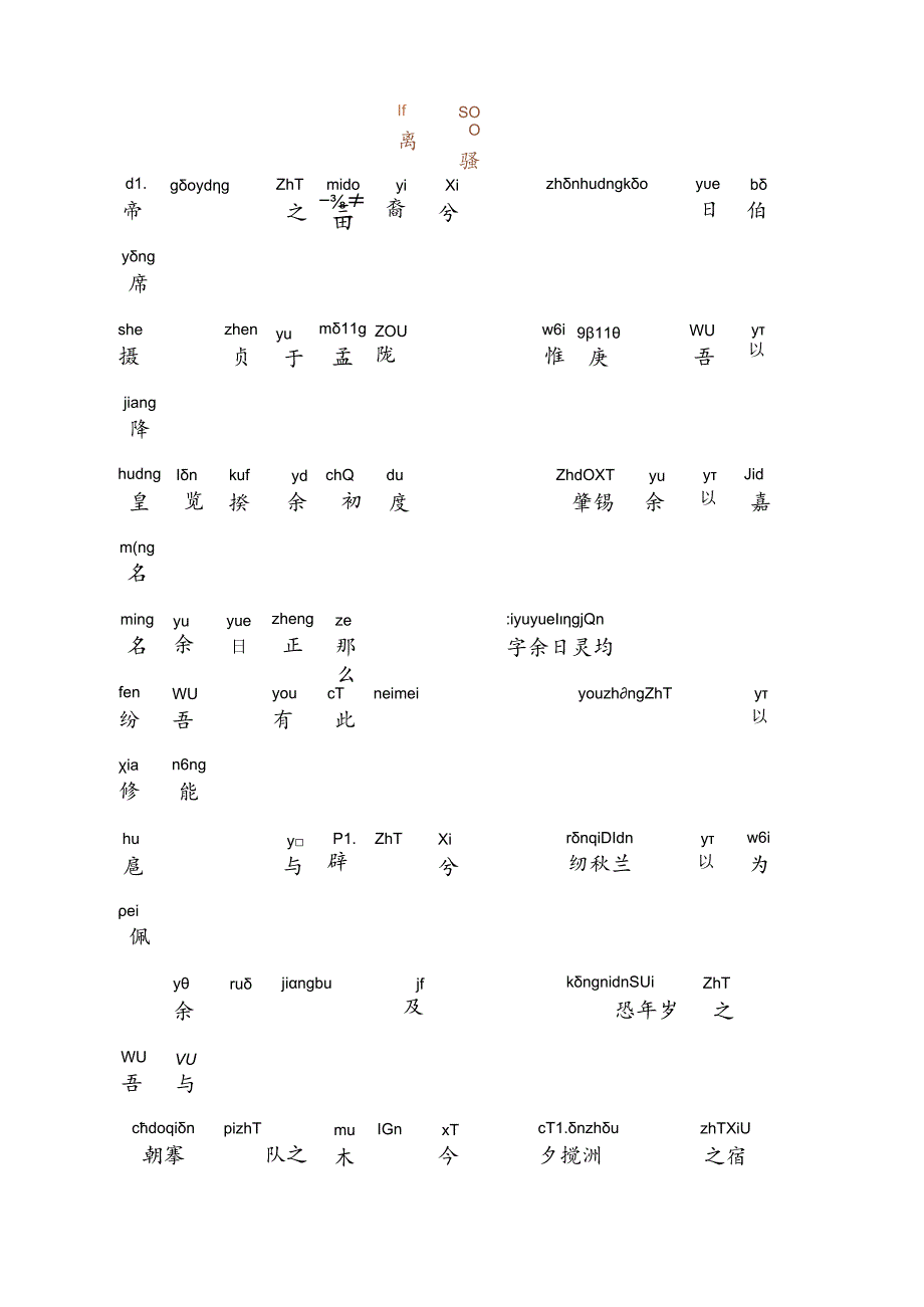 离骚+注音版.docx_第1页