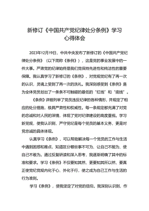学习2024新版中国共产党纪律处分条例心得体会发言稿十三篇.docx