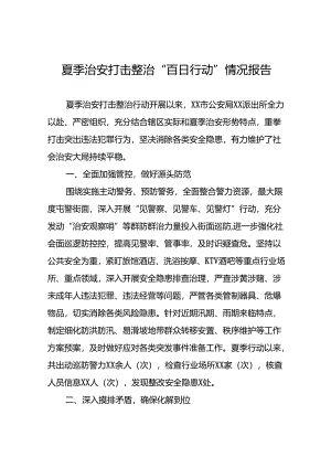 派出所关于开展2024年夏季治安打击整治行动工作总结十六篇.docx