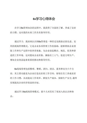 6s学习心得体会.docx