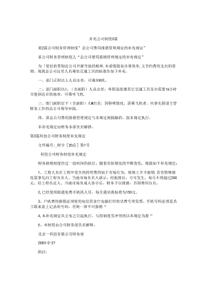 补充公司制度5篇.docx