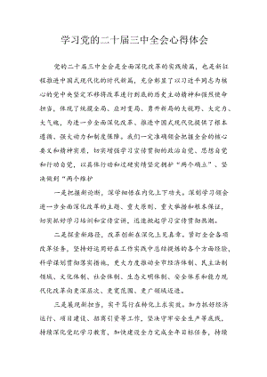 学习2024年学习党的二十届三中全会个人心得体会 汇编13份.docx