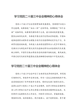 党员学习贯彻党的二十届三中全会精神心得体会合集42篇.docx