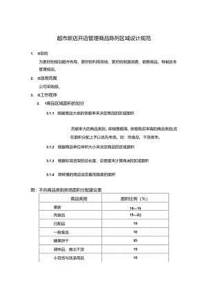 超市新店开店管理商品陈列区域设计规范.docx