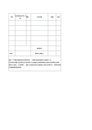 涉密文件资料销毁登记表.docx