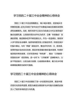 党员学习贯彻党的二十届三中全会精神心得感悟精选六十篇.docx