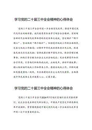 关于二十届三中全会精神的心得体会最新版四十四篇.docx