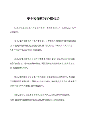 安全操作规程心得体会.docx