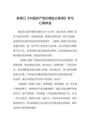 党支部关于2024新版中国共产党纪律处分条例心得体会十二篇.docx