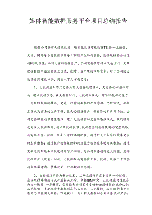 媒体智能数据服务总结报告.docx