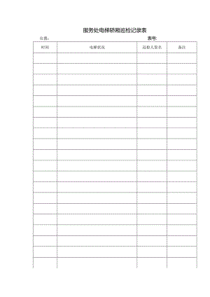 小区物业工程部服务处电梯轿厢巡检记录表.docx