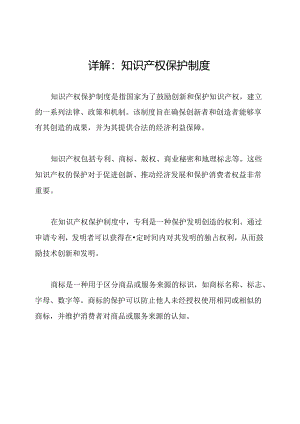 详解：知识产权保护制度.docx