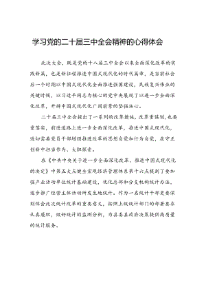 党的二十届三中全会精神的学习感悟精品二十六篇.docx