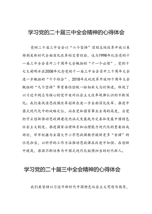 党的二十届三中全会精神学习心得体会汇编二十六篇.docx