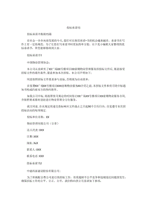 投标承诺书 .docx