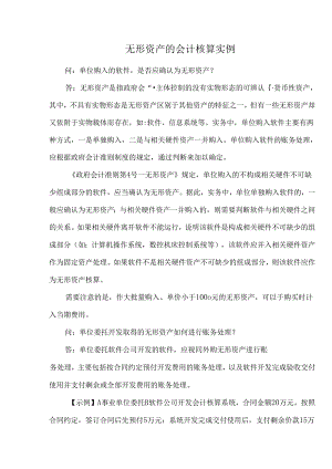 无形资产的会计核算实例.docx