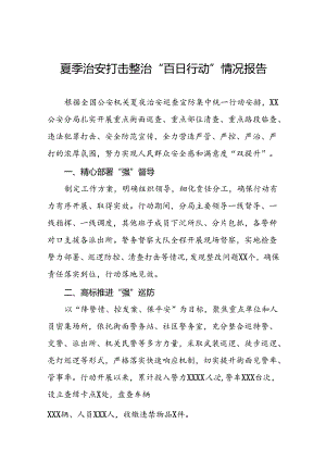 十二篇2024年公安机关夏夜治安巡查宣防集中统一行动开展情况报告.docx