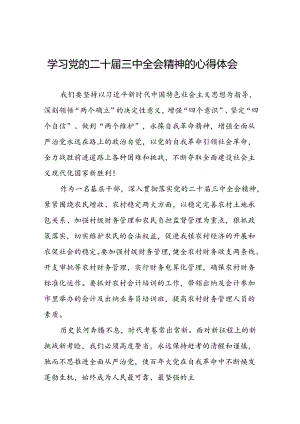 关于二十届三中全会精神的学习心得体会简短发言二十六篇.docx