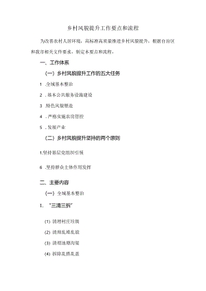 乡村风貌提升工作要点和流程.docx