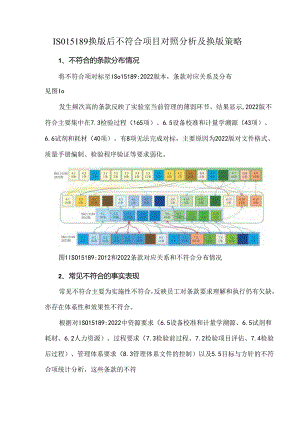 ISO15189换版后不符合项目对照分析及换版策略.docx