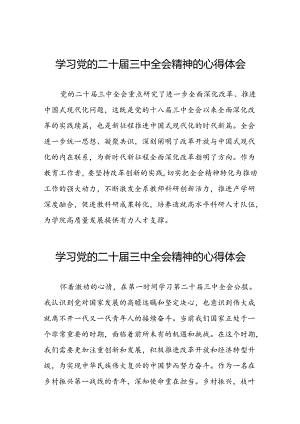 党的二十届三中全会精神的学习感悟警合集28篇.docx