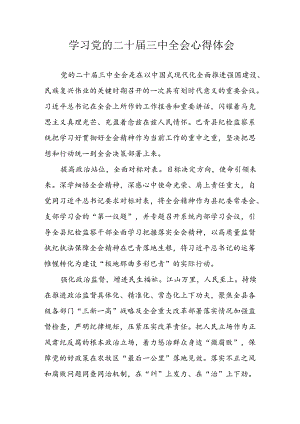 2024年学习学习党的二十届三中全会个人心得感悟 （合计16份）.docx