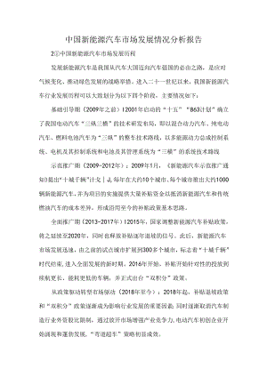 中国新能源汽车市场发展情况分析报告.docx