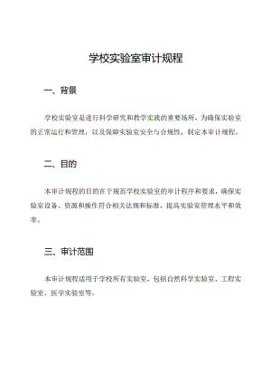 学校实验室审计规程.docx