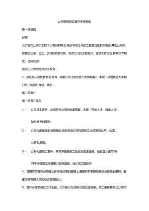 公司管理岗位晋升考核制度.docx
