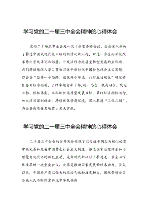 党员学习贯彻党的二十届三中全会精神心得感悟合集六十篇.docx