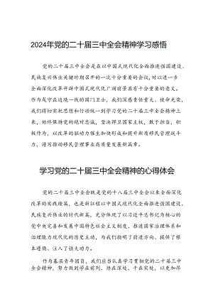 (精品)学习党的二十届三中全会精神的心得体会三十篇.docx