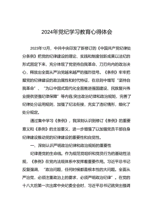 领导干部2024年党纪学习教育读书班交流研讨发言十四篇.docx