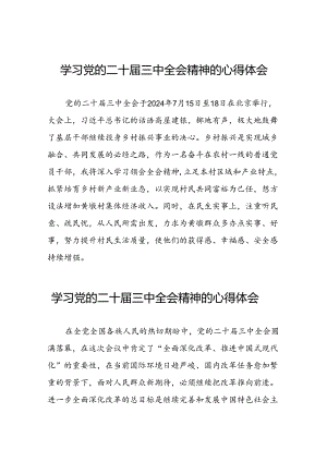 关于二十届三中全会精神的心得体会样本二十六篇.docx