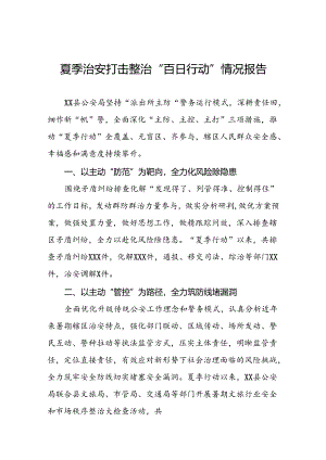 派出所2024年“夏季行动”工作总结报告十八篇.docx