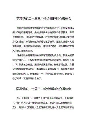 关于二十届三中全会精神学习体会样本二十六篇.docx