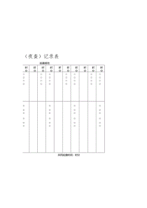 校园每日防火巡查（夜查）记录表.docx