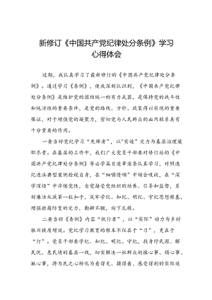 空管干部关于2024新修订中国共产党纪律处分条例心得体会十三篇.docx