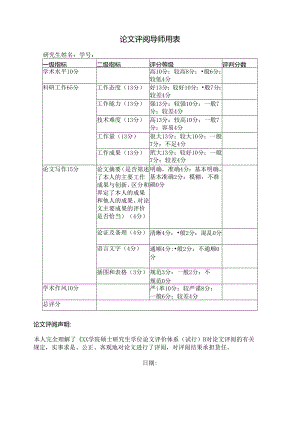 论文评阅导师用表.docx