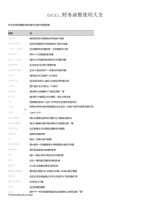EXCEL财务函数使用大全.docx