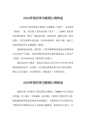 2024年党纪学习教育心得感悟发言稿二十一篇.docx