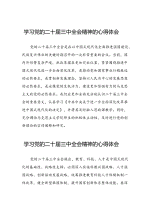 党员干部学习贯彻党的二十届三中全会精神心得感悟最新版六十篇.docx