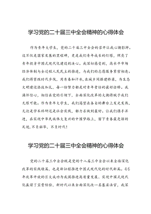 党的二十届三中全会精神学习心得发言稿四十篇.docx