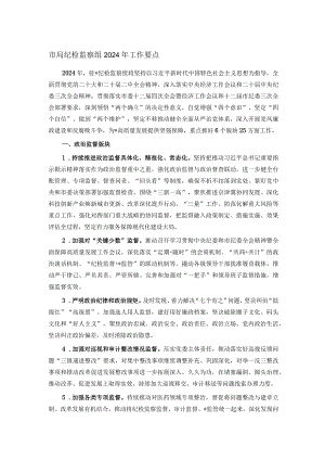 市局纪检监察组2024年工作要点.docx
