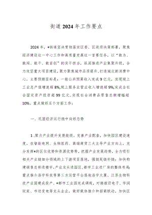 街道2024年工作要点.docx