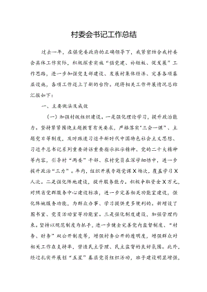 村委会书记工作总结.docx