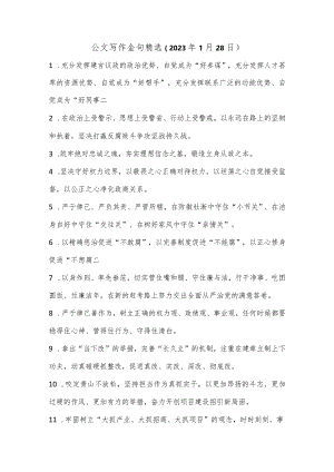 公文写作金句精选.docx