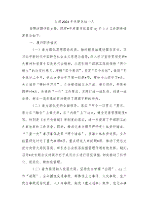 公司2024年党建总结个人.docx
