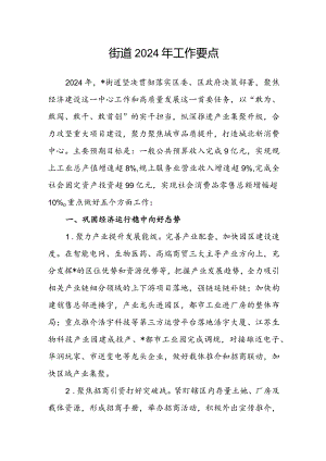 街道2024年工作要点.docx