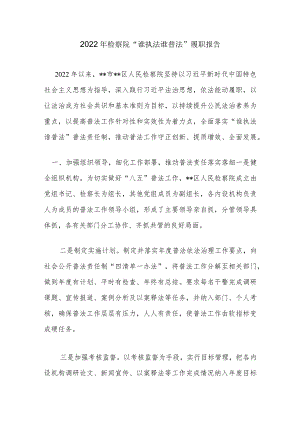 2022年检察院“谁执法谁普法”履职报告.docx